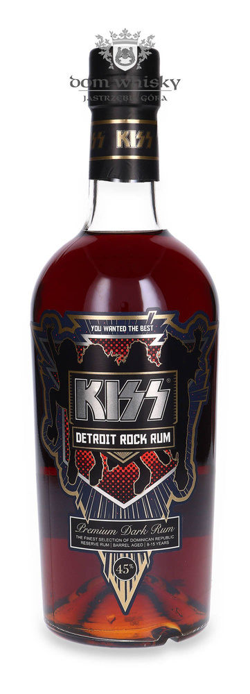 Kiss Detroit Rock Premium Dark Rum / 45% / 0.7l