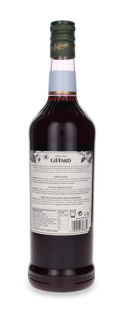 Syrop Giffard Czarna Porzeczka (Blackcurrant) 1,0L