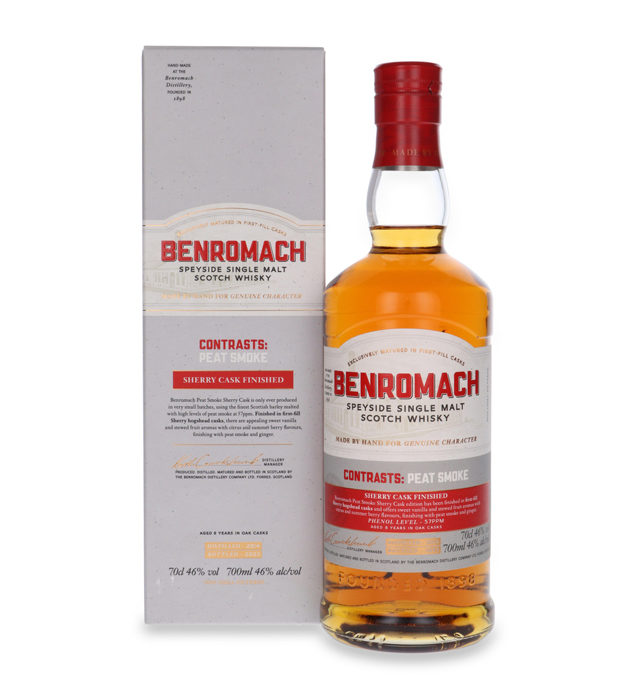 Benromach Contrasts: Peat Smoke (D.2014, B.2023) Sherry Cask / 46% / 0,7l