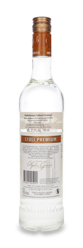 Wódka Stolichnaya Salted Karamel (Łotwa) / 37,5% / 0,7l