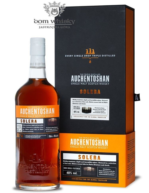 Auchentoshan Solera, Finished in Pedro Ximénez Cask / 48% / 0,7l