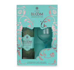 Bloom London Dry Gin + Copa Glass / 40%/ 0,7l 	