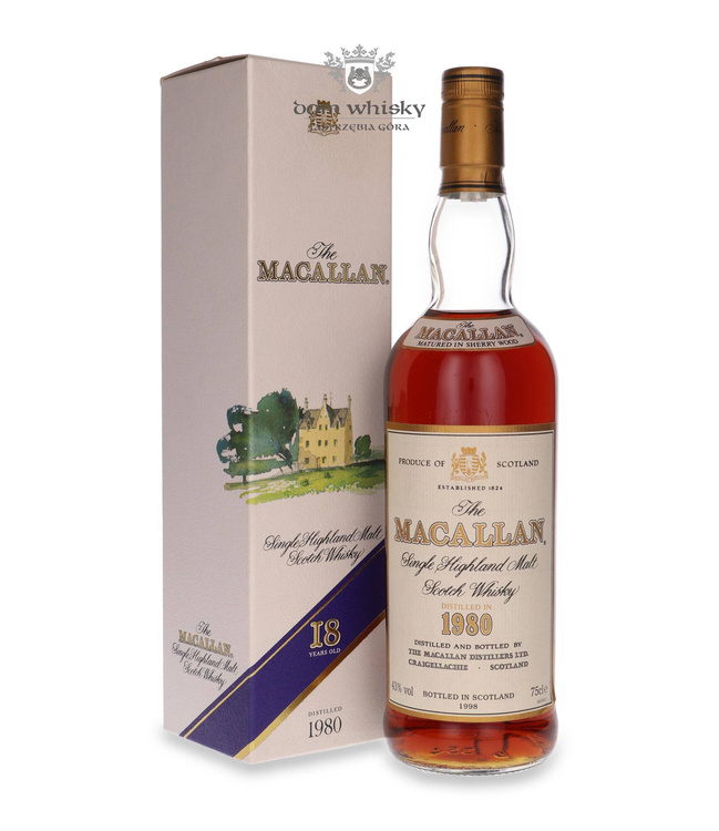 Macallan 18-letni (D.1980, B.1998) Sherry Wood / 43% / 0,75l