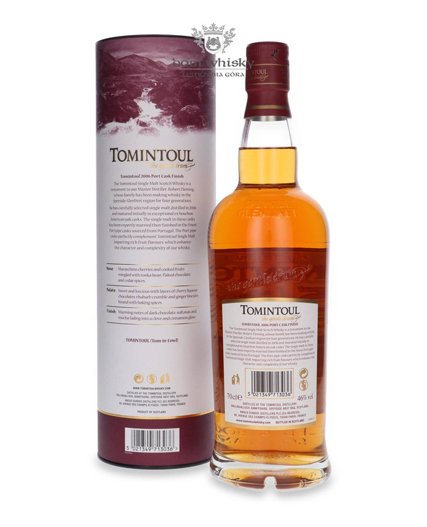 Tomintoul 15-letni Finished in Port Casks, Limited 2006 Edition /46%/ 0,7l