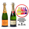 Szampan: Moet & Chandon Brut Imperial; Veuve Cliqout (FLASK gratis) / 2 x 0,75l