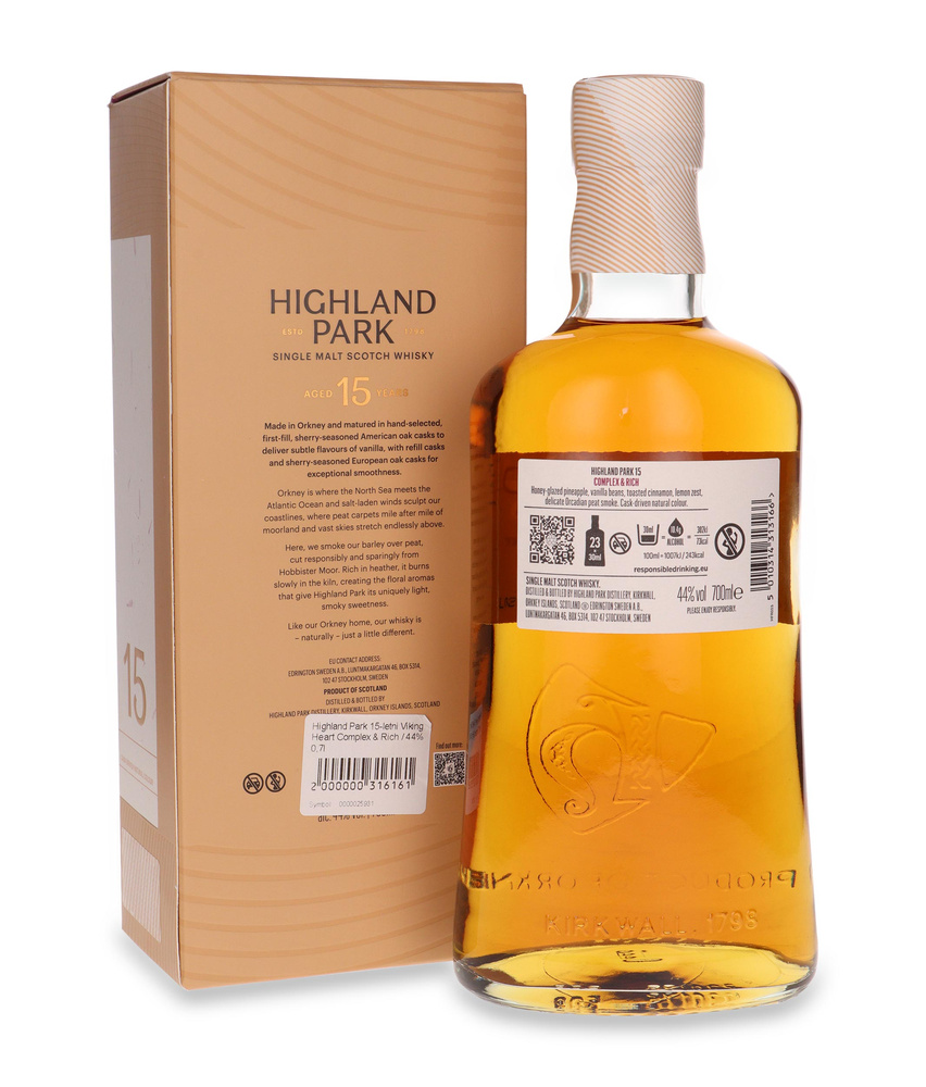 Highland Park 15-letni Complex & Rich / 44% / 0,7l