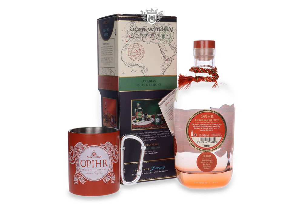Opihr London Dry Gin European Edition + Travel Mug / 43%/ 0.7l