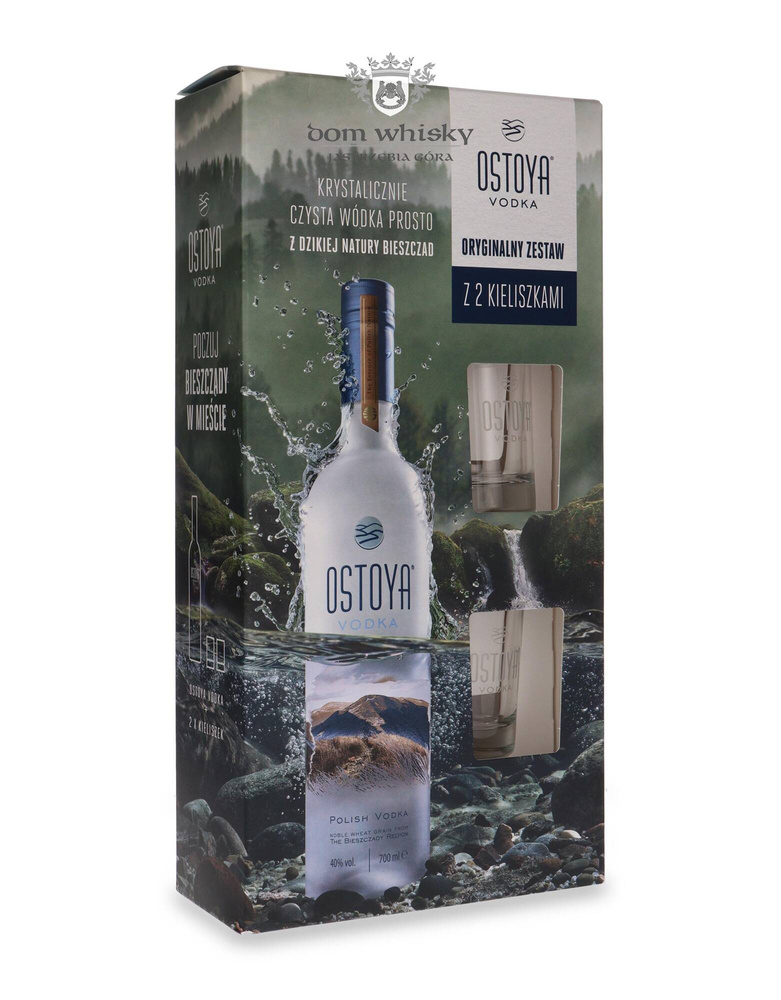 Ostoya vodka + 2 glasses / 40% / 0.7l