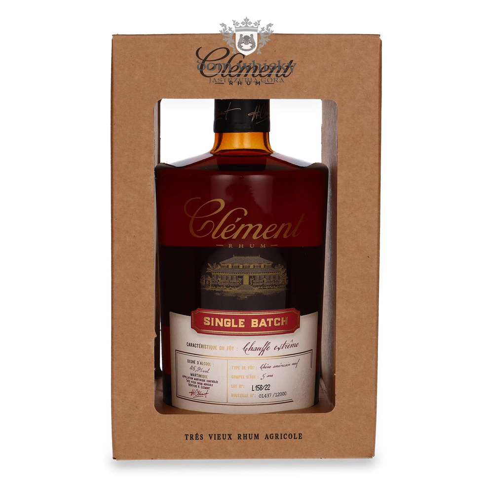 Clement Rum Tres Vieux Agricole, Single Batch, Chauffe Extreme / 46,9% / 0,5l