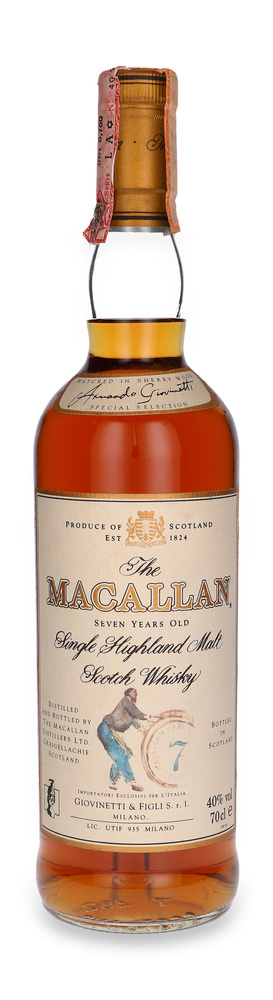 Macallan 7-letni Armando Giovinetti (Bez opakowania) /40%/0,7l