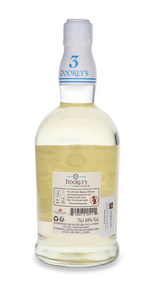 Doorly's 3-year-old White Barbados Rum / 40% / 0.7l