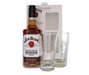 Jim Beam White Label + 2 szklanki / 40% / 0,7l