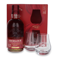 Aberlour 12-year-old Double Cask Matured + 2 glasses / 40% / 0.7l