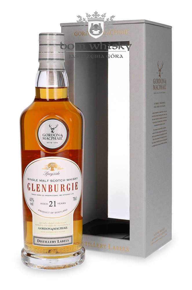 Glenburgie 21 Year Old Distillery Labels Gordon &amp; MacPhail / unpackaged / 43% / 0.7l