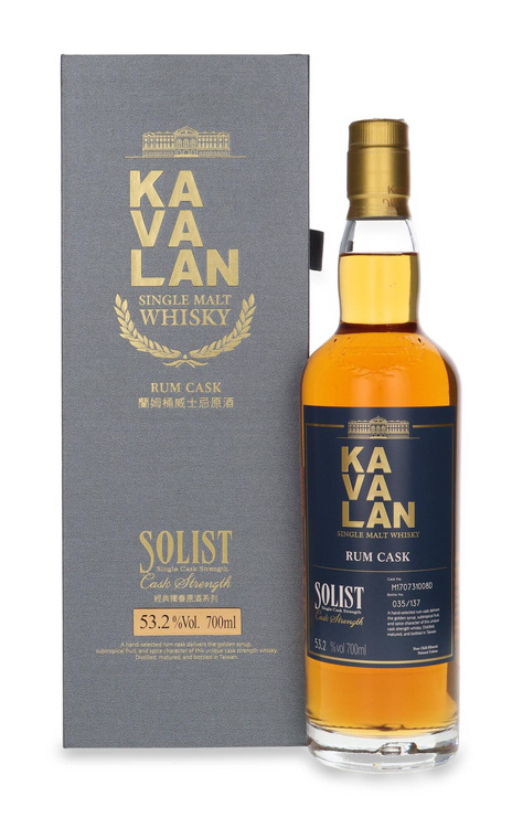 Kavalan Solist Rum Cask  / 53,2%/ 0,7l