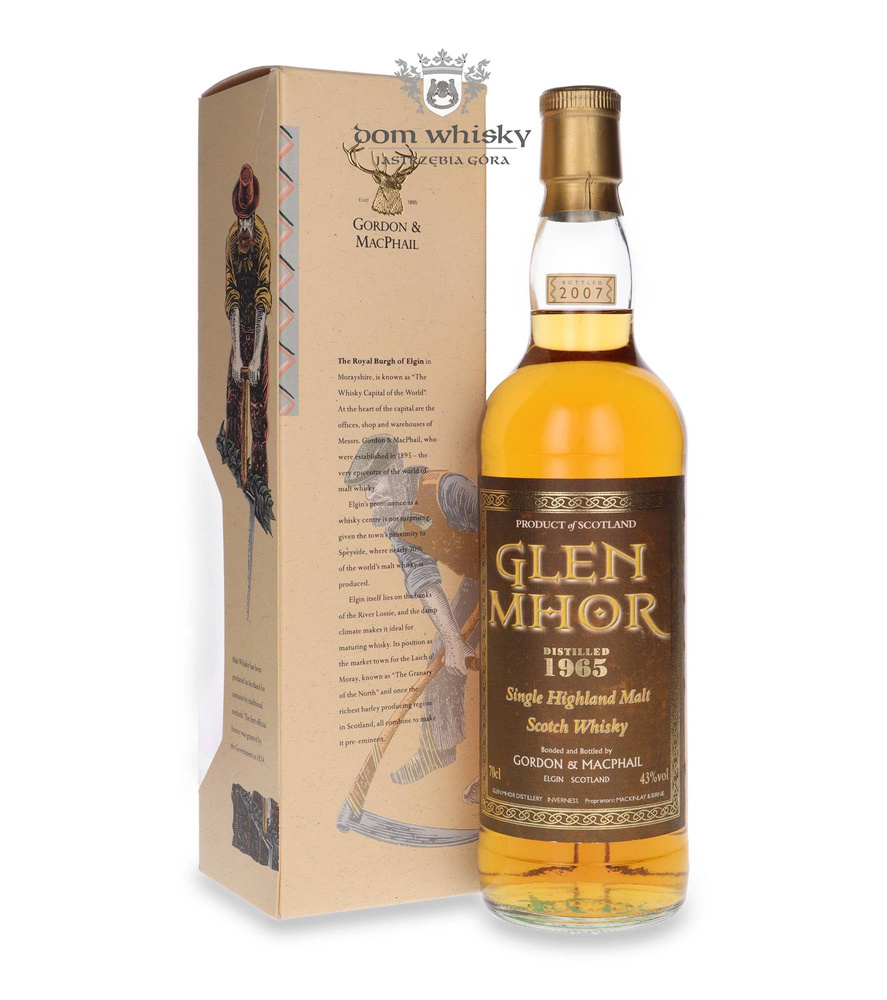 Glen Mhor 1965 (Bottled 2007) Rare Vintage, Gordon &amp; MacPhail / 43%/ 0.7l