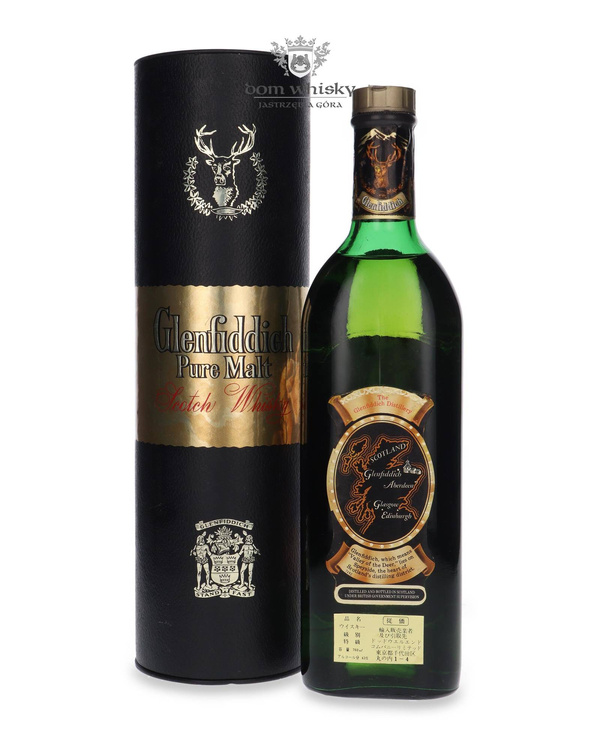 Glenfiddich 10-letni Pure Malt (Bottled 1980s for the Japanese Market) / 43% / 0,75l