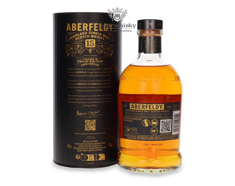 Aberfeldy 15-letni Cadillac, Sémillon Wine Casks Finish / 43% / 0,7l