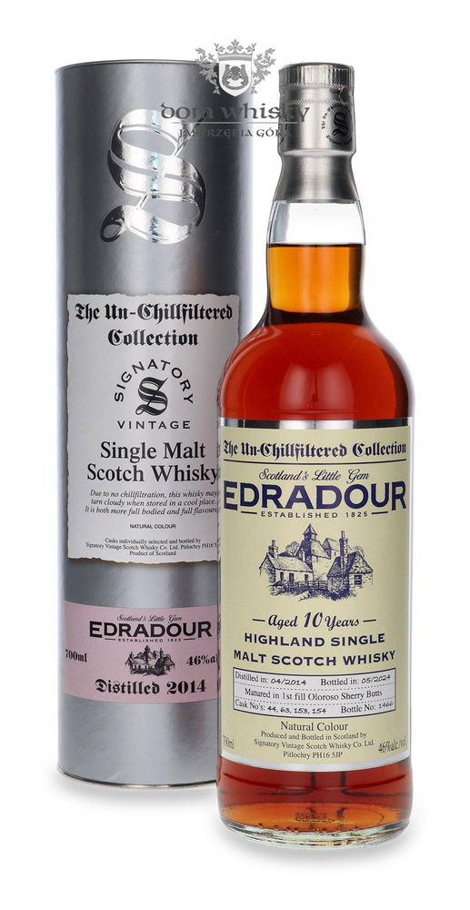 Edradour 10 year old (D.2014, B.2024) Signatory Vintage /46%/0.7l
