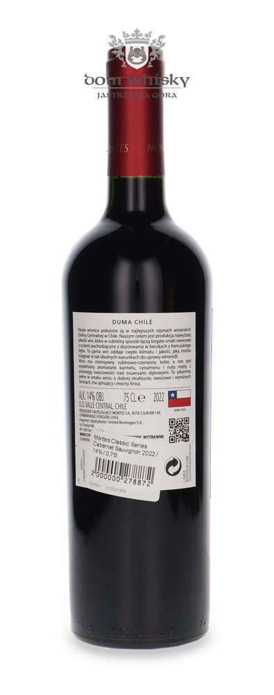 Montes Classic Series Cabernet Sauvignon / 14% / 0,75l