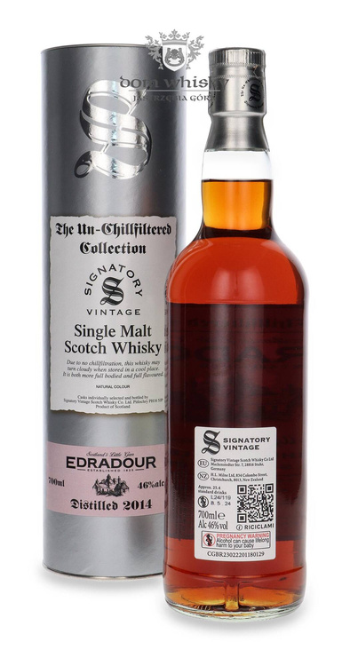 Edradour 10-letni (D.2014, B.2024) Signatory Vintage /46%/0,7l