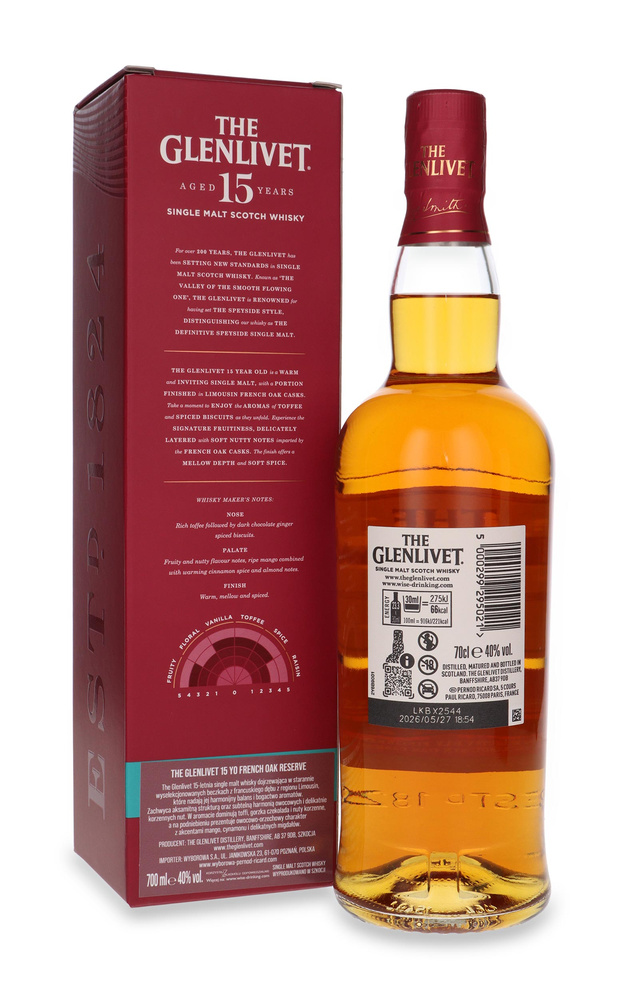 The Glenlivet 15-year-old French Oak Reserve / 40% / 0.7l