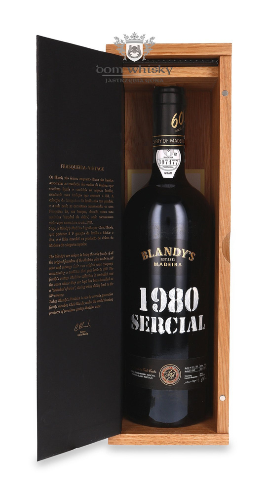 Blandy's 1980 Sercial Madeira (Portugalia) / 21%/ 0,75l