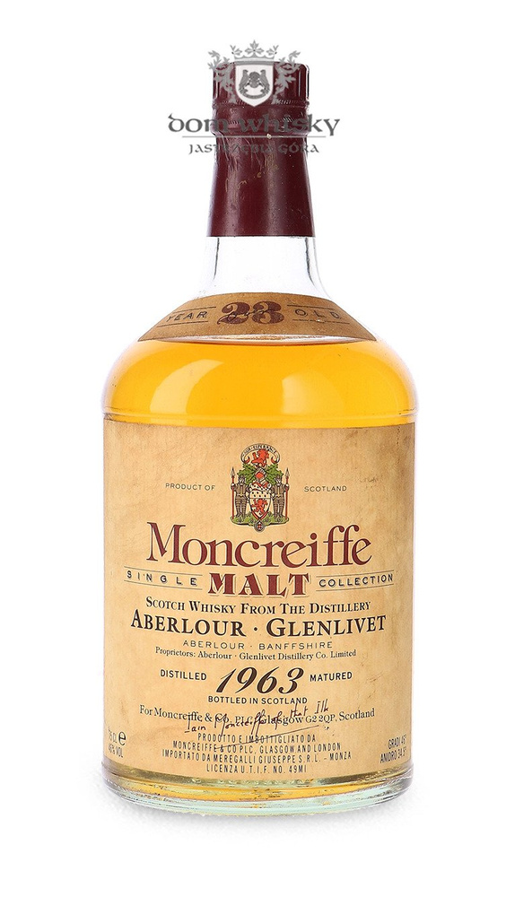 Aberlour-Glenlivet 1963, 23-letni Moncreiffe Single Malt Collection /46%/ 0,75l