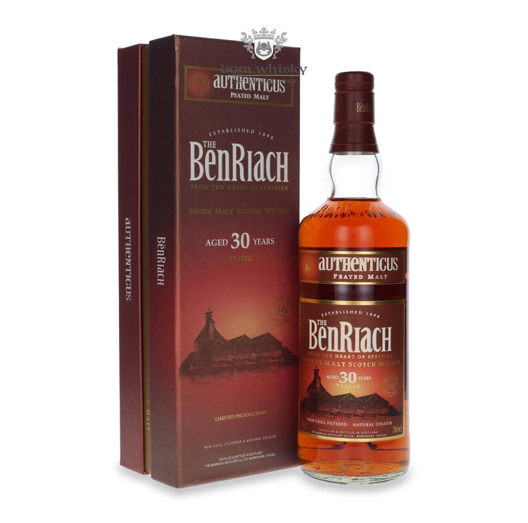 BenRiach Authenticus 30-letni Peated Malt / 46% / 0,7l