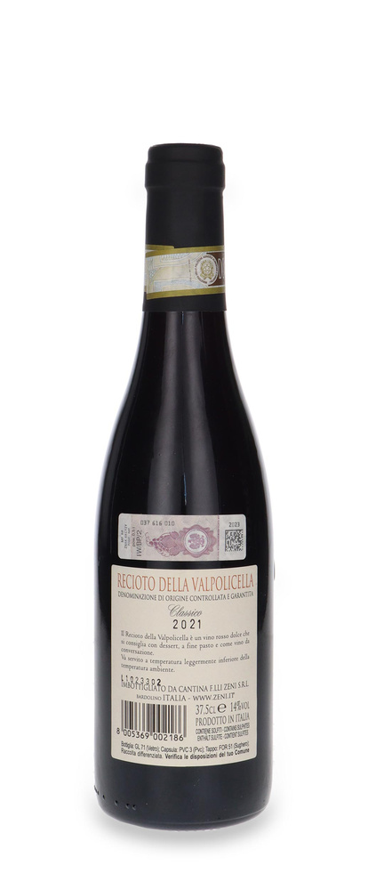 Zeni Recioto della Valpolicella Classico DOCG 2021 / 14% / 0,375