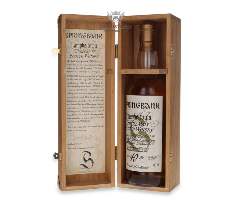 Springbank 40 letni D.1950 B.1990 / 46% / 0,75l