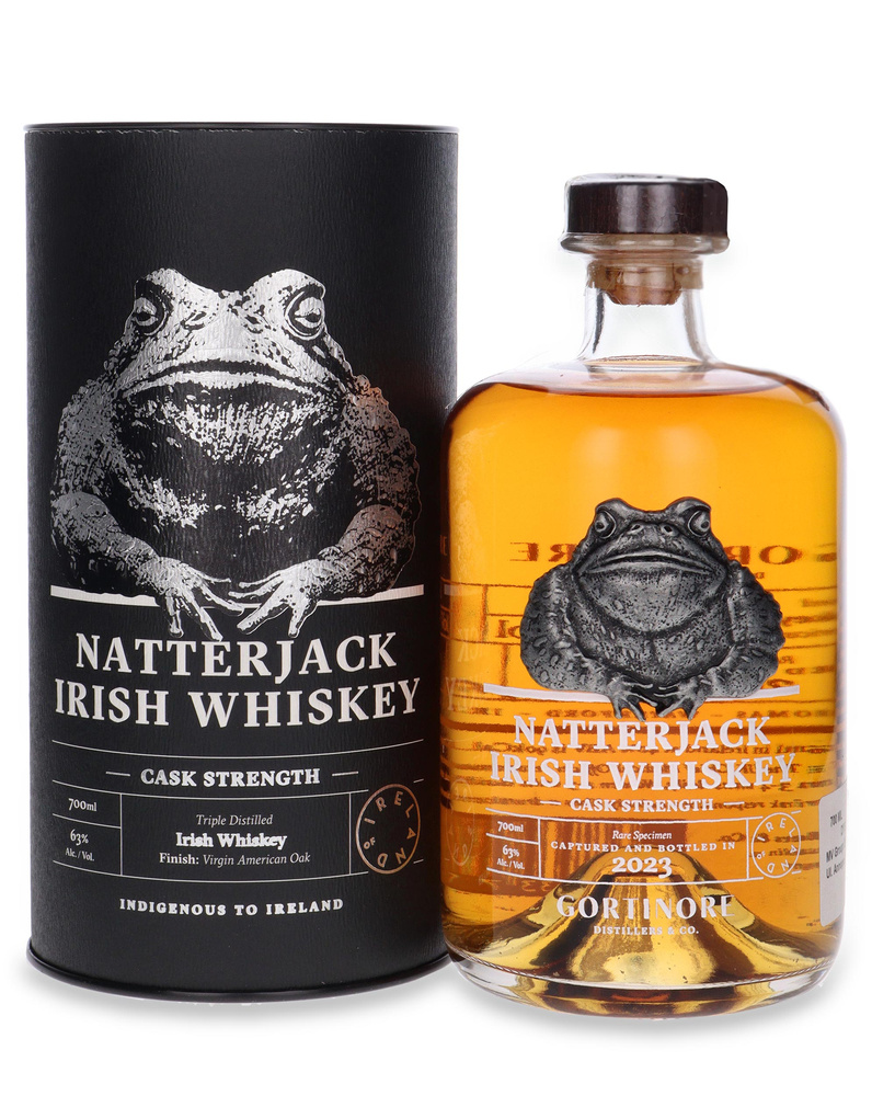 Natterjack Irish Whiskey Cask Strength / 63%/ 0,7l + szklanka w prezencie!