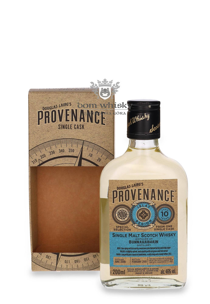 Bunnahabhain 10-year-old (D.2008, B.2019) Douglas Laing's Provenance / 46%/ 0.2l