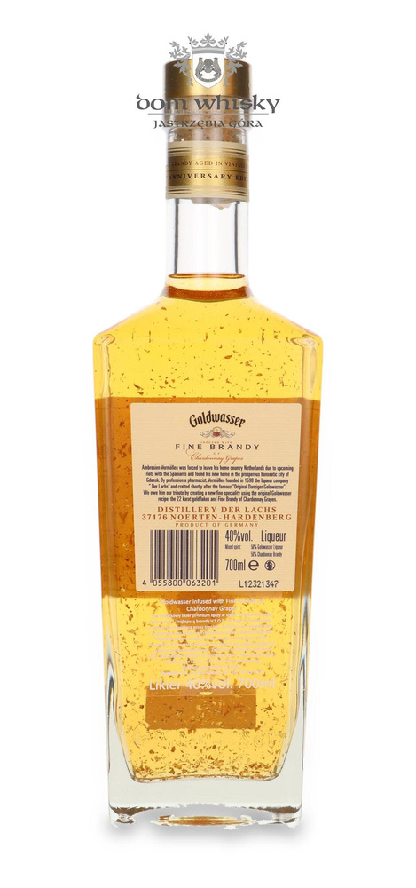 Goldwasser Fine Brandy Liqueur / 40% / 0,7l