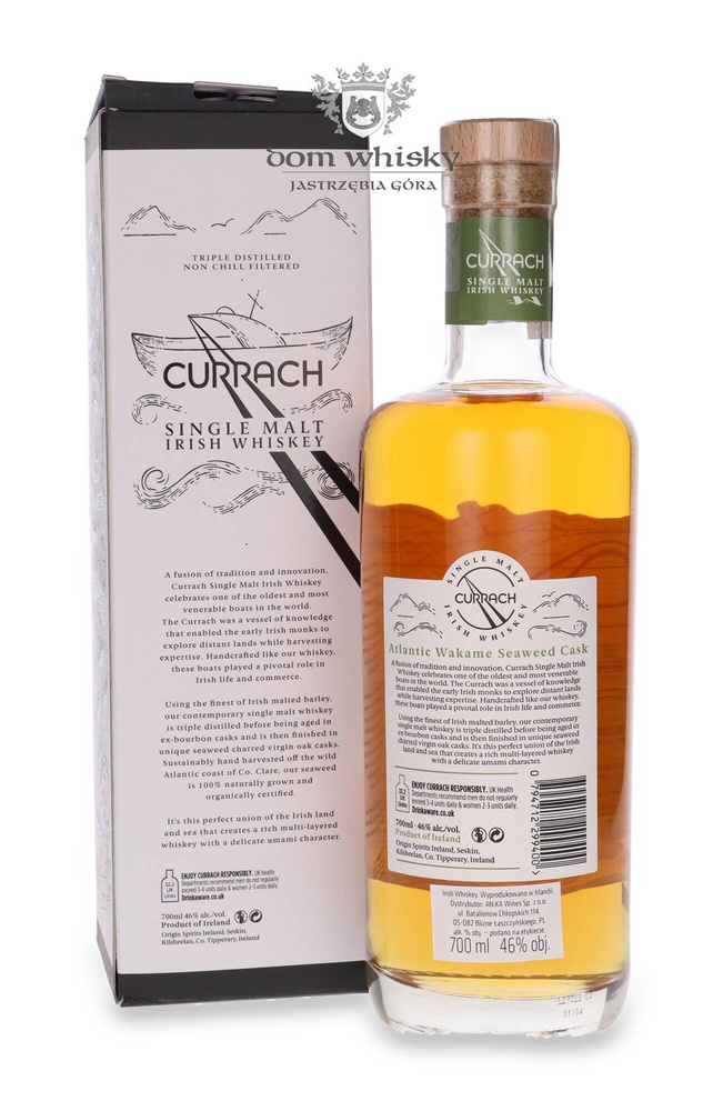 Currach Atlantic Wakame Seaweed Cask / 46%/ 0,7l