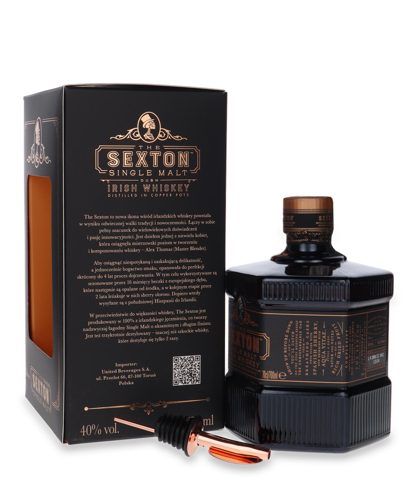 Sexton Irish Single Malt Whiskey + nalewak / 40% / 0,7l