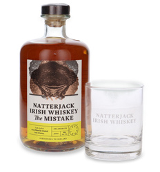 Zestaw Natterjack Irish Whiskey The Mistake / 46%/ 0,7l + szklanka