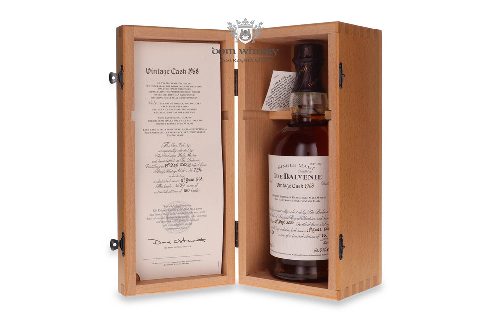 Balvenie Vintage Cask 1968 (Cask # 7296) / 50,8% / 0,7l