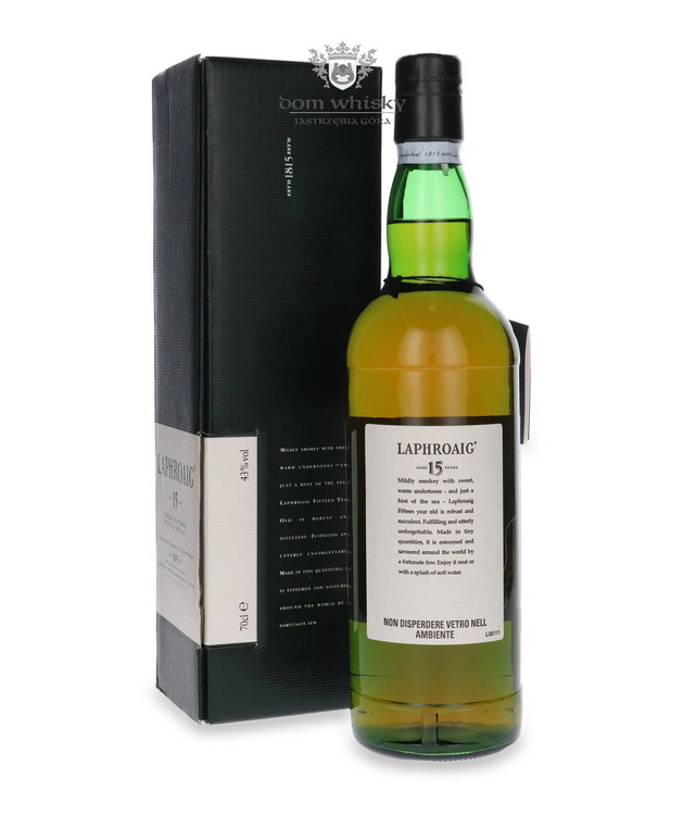 Laphroaig 15-letni (Bottled 1990s/2000s) Allied Domecq Board 2000 / 43% /0,7l	