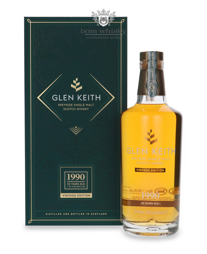 Glen Keith Vintage 1990, 33 year old Secret Speyside Collection / 50.5% 0.7l