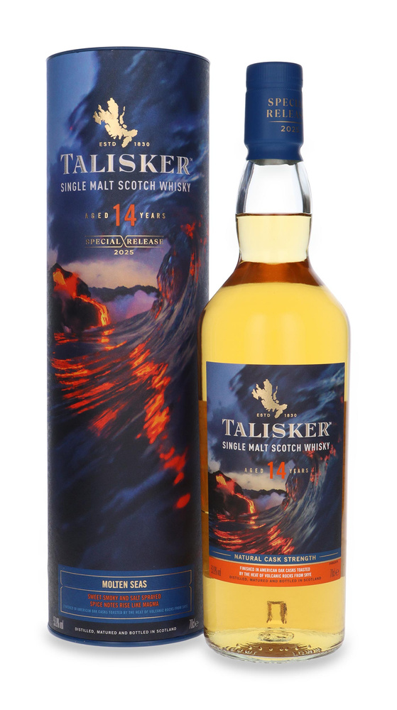Talisker 14-letni, Molten Seas, 2025 Special Release/ 53,9%/ 0,7l