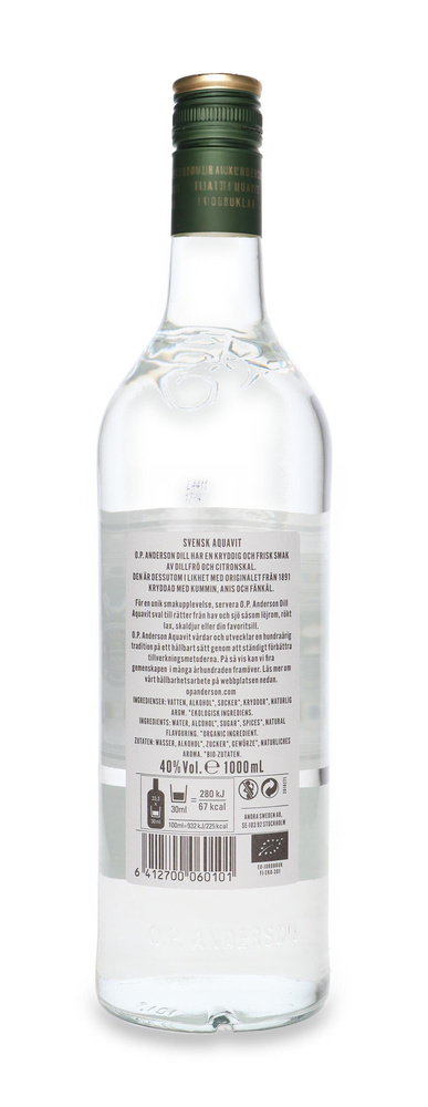 O.P. Anderson Klar Aquavit / 40% / 1,0l