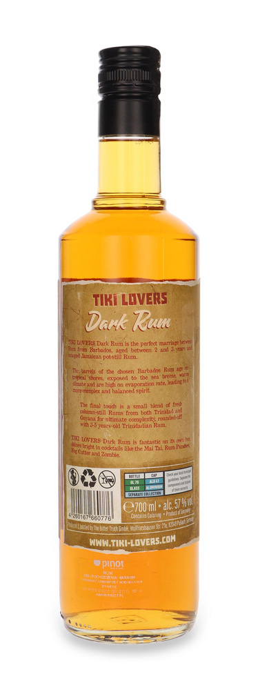 Tiki Lovers Dark Rum Overproof / 57% / 0.7l