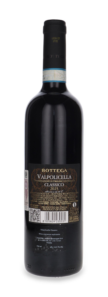 Bottega Valpolicella Classico 2023 /12,5% / 0,75l