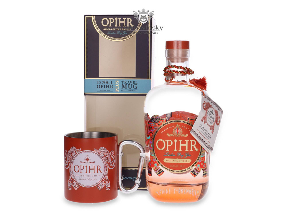 Opihr London Dry Gin European Edition + Travel Mug / 43%/ 0.7l