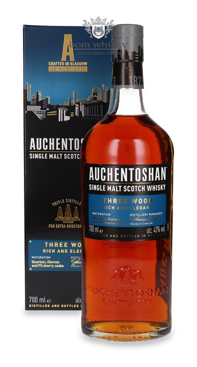 Auchentoshan Three Wood Rich And Elegant / 43% / 0,7l