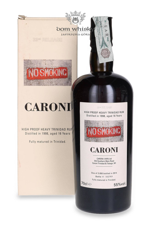 Caroni 16-letni (D.1998, B.2014) No Smoking Trinidad Rum / 55% / 0,7l