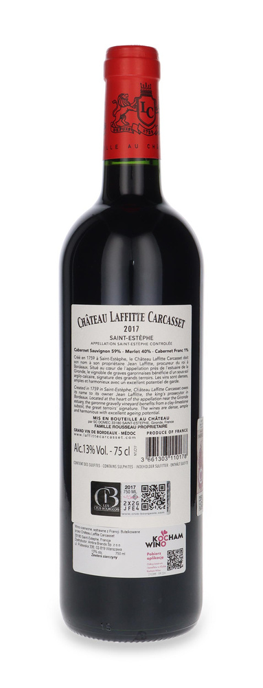 Château Laffitte Carcasset Cru Bourgeois 2017 / 13% / 0,75l