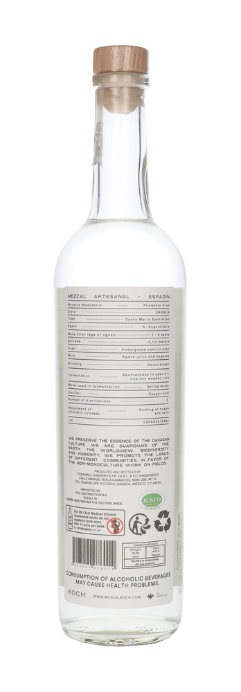 Koch El Mezcal Joven Artesanal 100% Maguey Espadin / 47% / 0,7l