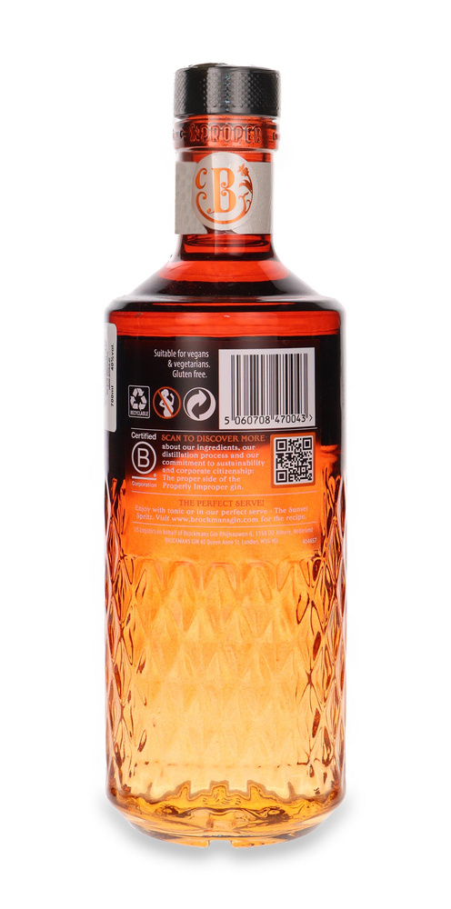 Brockmans Orange Kiss Gin / 40% / 0.7l